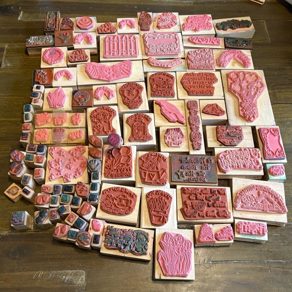 Vintage Rubber Stamps Crafting Scrapbook Crafts D.O.T.S USA 1990’s Y2K - Picture 13 of 15